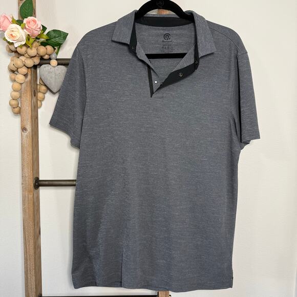 Champion 9 Mens Gray Short Sleeve Polo Size Large - Picture 3 of 8